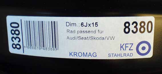 KFZ 8380 - Audi, SEAT, Skoda, VW